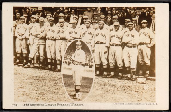PC 1912 Underwood 742 Boston Red Sox